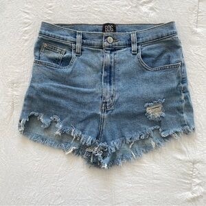 BDG ripped jean girlfriend high rise shorts women size 30